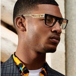 NEW Versace VE3326U GB1 Black Gold Square Unisex Eyeglasses